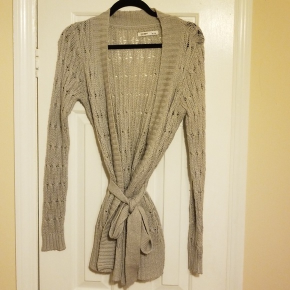 Old Navy Sweaters - Gray Tie Cardigan